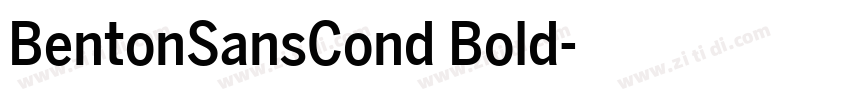 BentonSansCond Bold字体转换